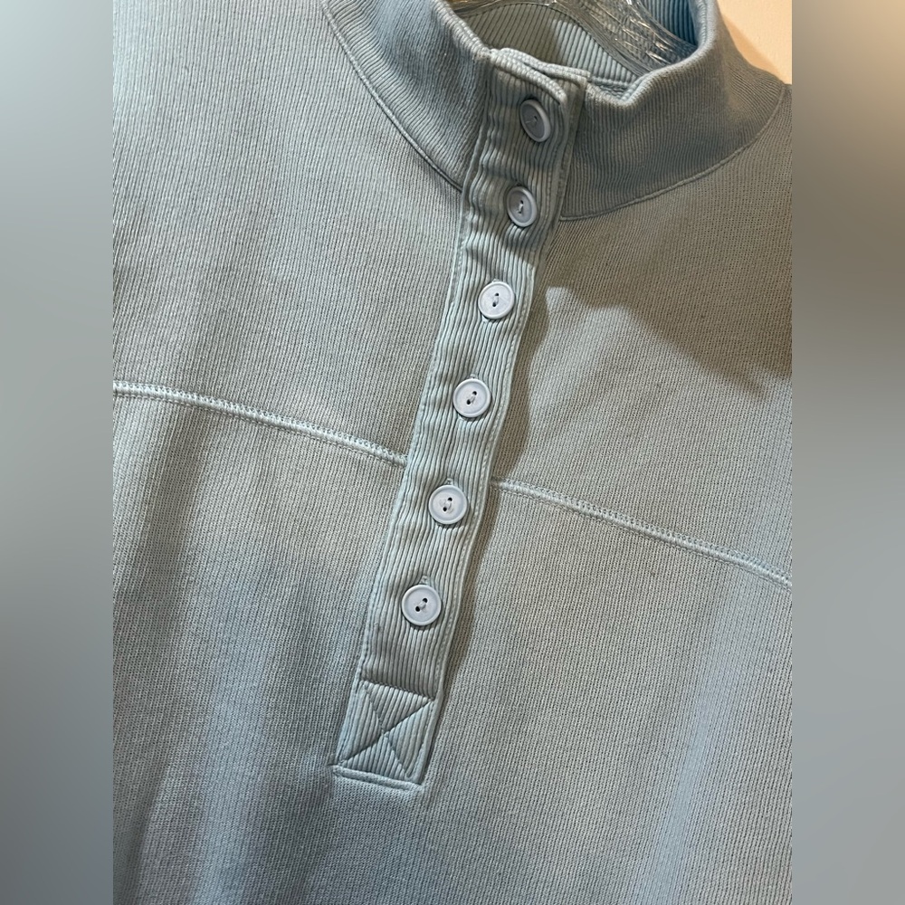 American Eagle Quarter Button Pullover Womens Sz … - image 3